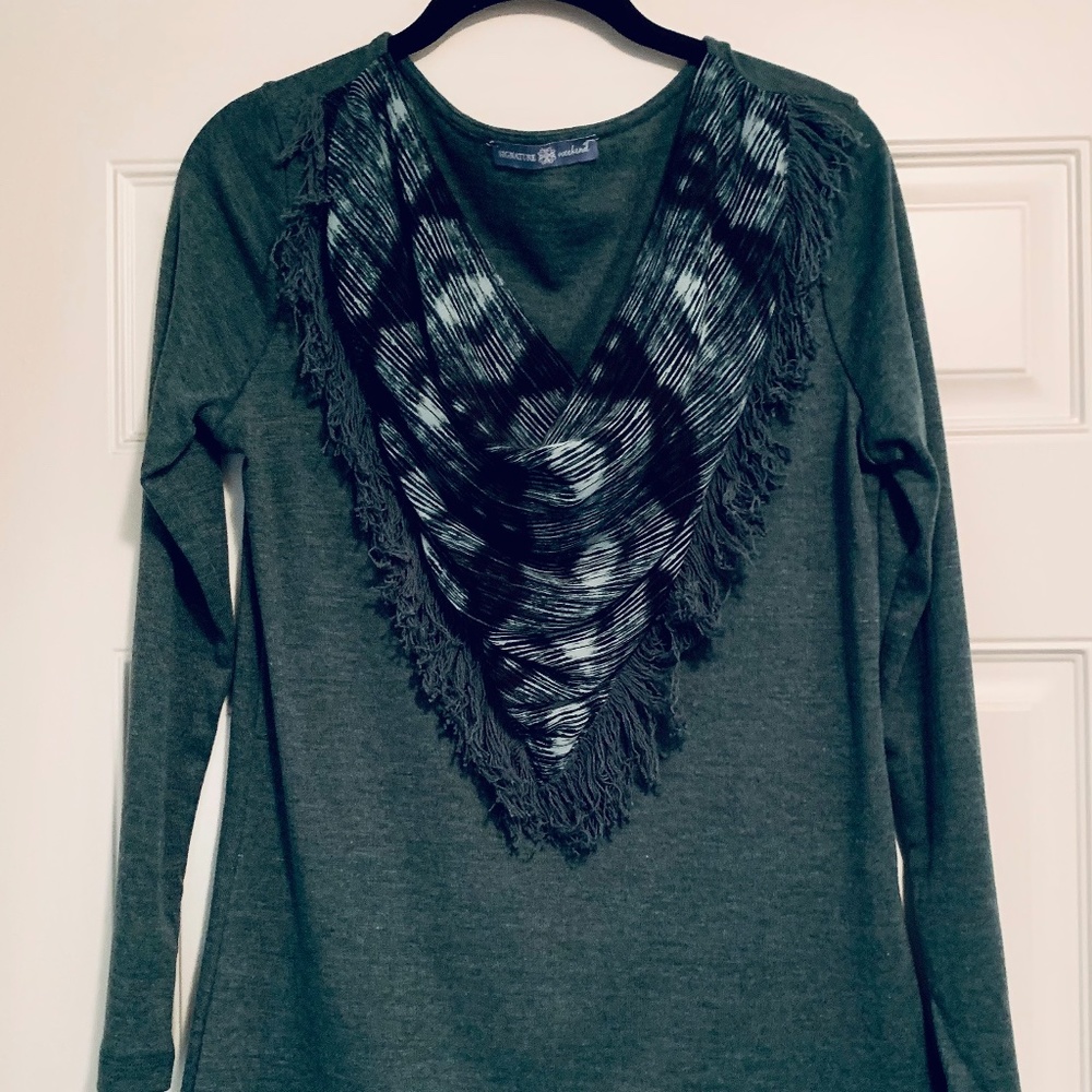 TUNIC with Chiffon Bib